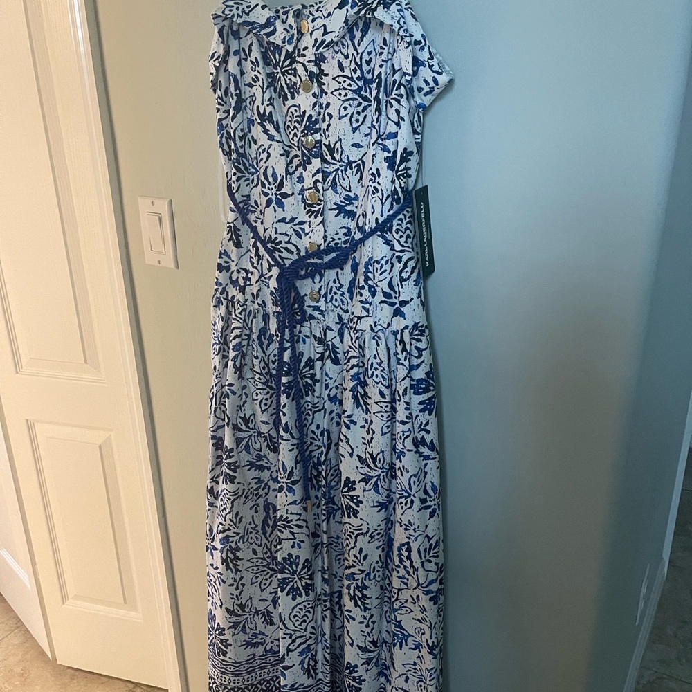 Blue Floral  Dress